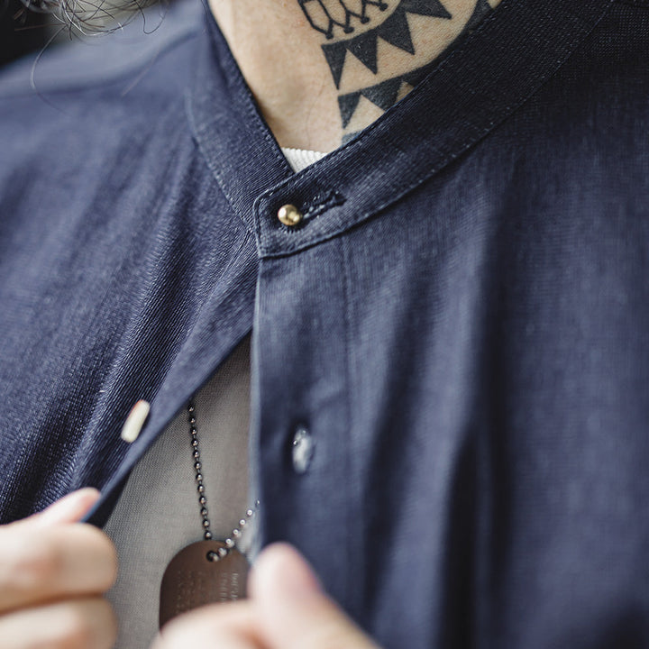 Levoire | Chemise À Col Rond Élégante Avec Coupe Intemporelle