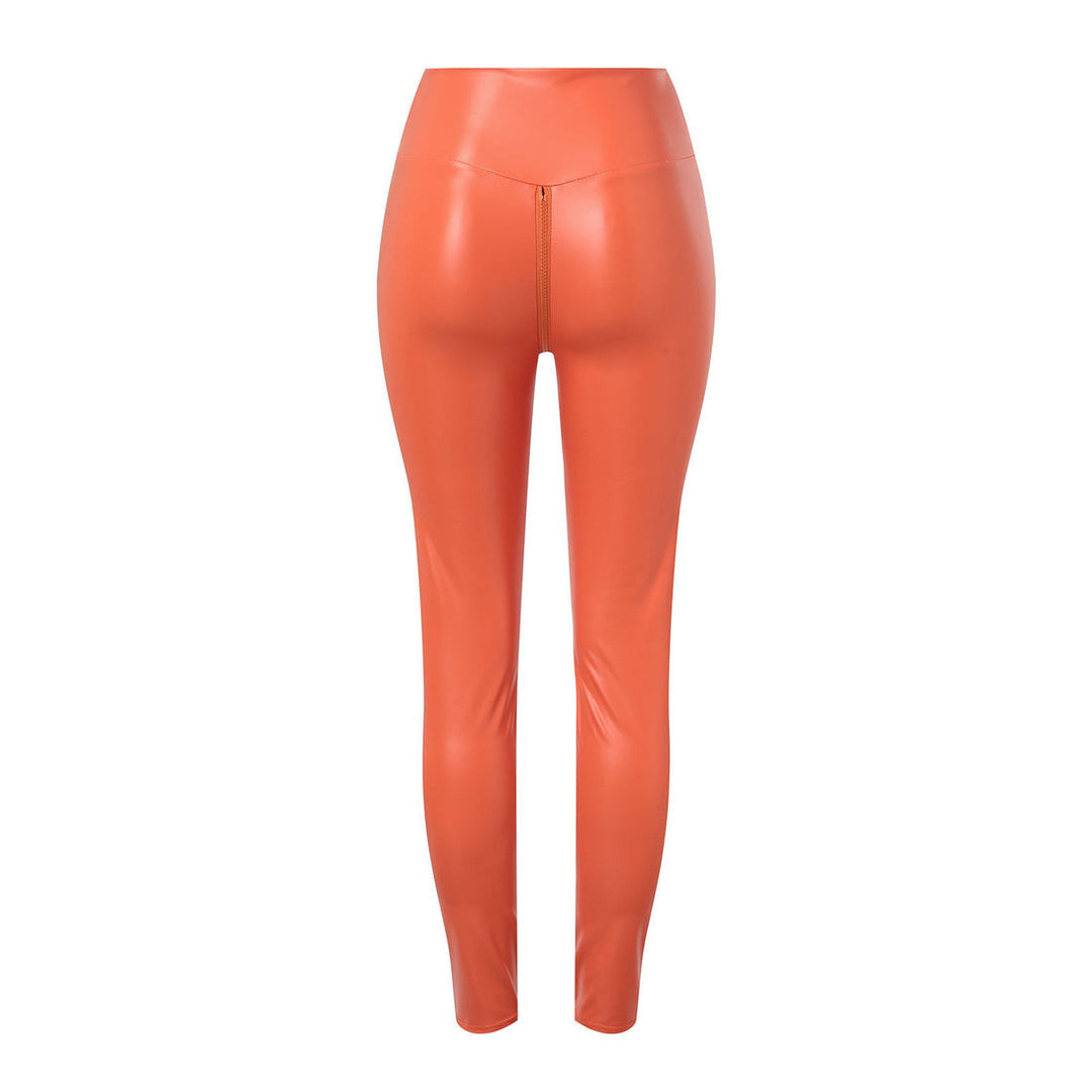 Levoire | Leggings En Cuir Confortables Et Sculptantes Avec Fermeture Éclair Pour Femmes