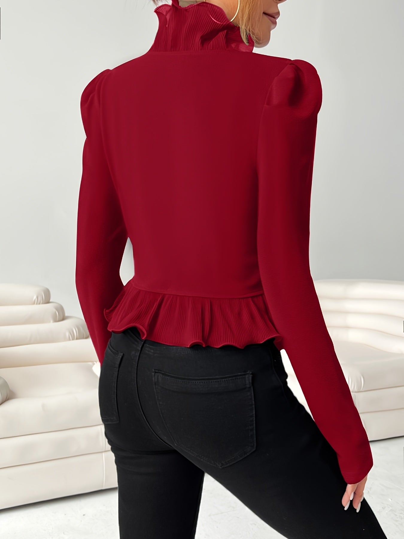 Levoire | Blazer Élégant Cintré Avec Détails Ruchés