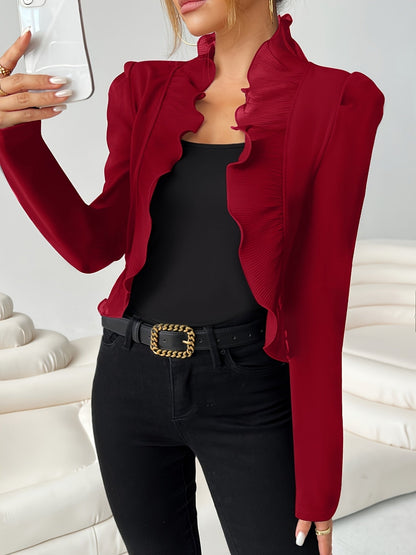 Levoire | Blazer Élégant Cintré Avec Détails Ruchés