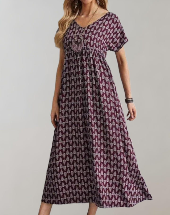 Levoire | Robe D'Été Longue Robe De Plage Lumineuse Braun