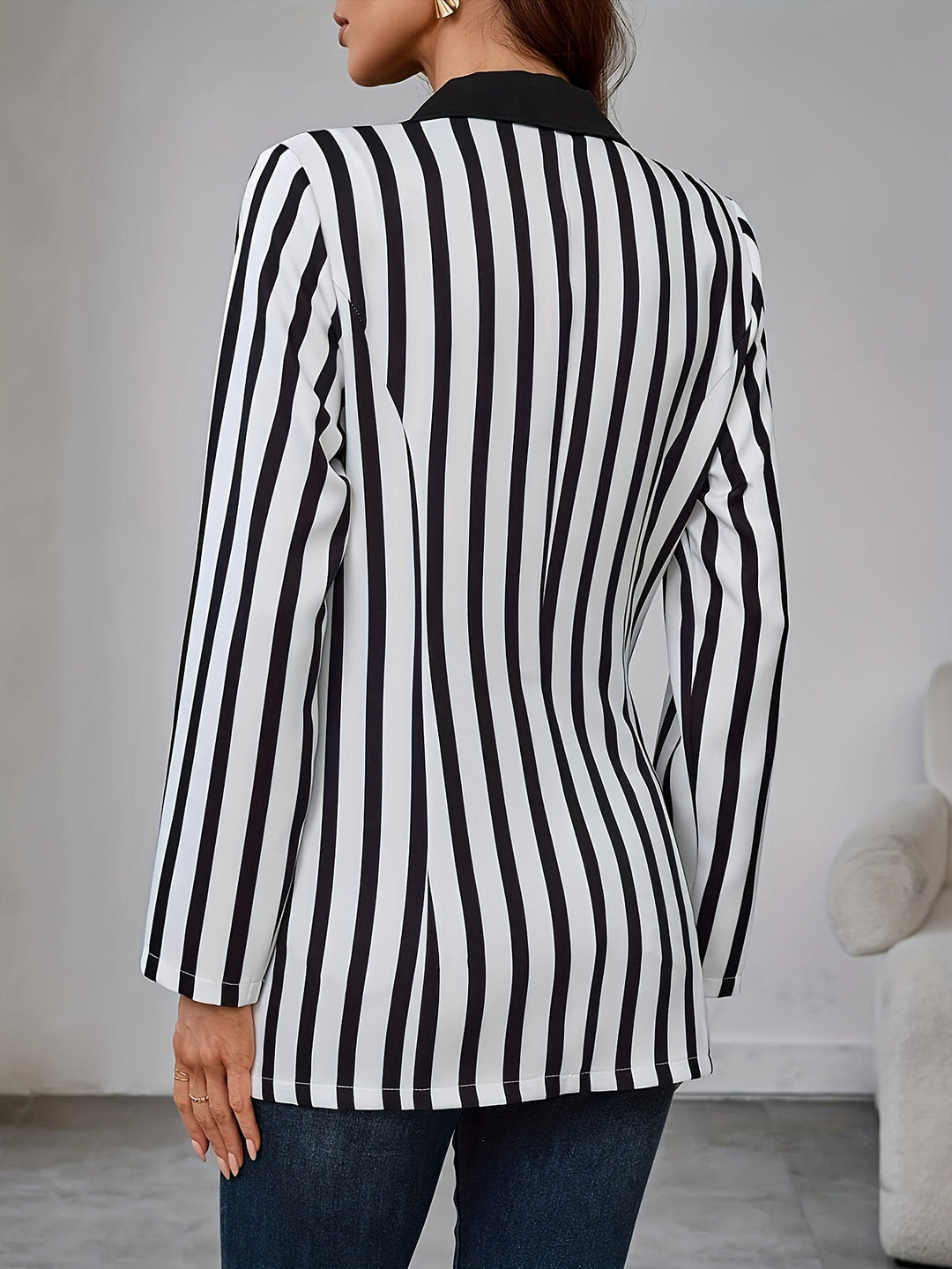 Levoire | Blazer Rayé Avec Coupe Élégante