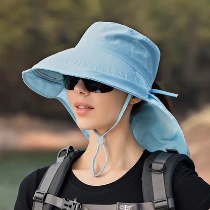Levoire | Chapeau d'été avec Style Élegant et Protection Solaire pour Aventures en Plein Air Bleu