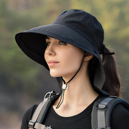 Levoire | Chapeau d'été avec Style Élegant et Protection Solaire pour Aventures en Plein Air Noir