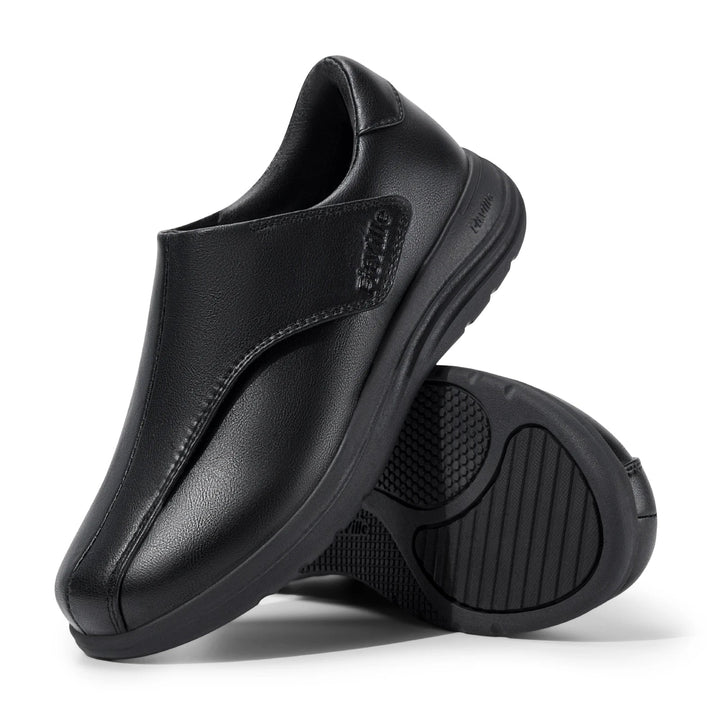 Levoire | Chaussures En Cuir À Large Ouverture Noir