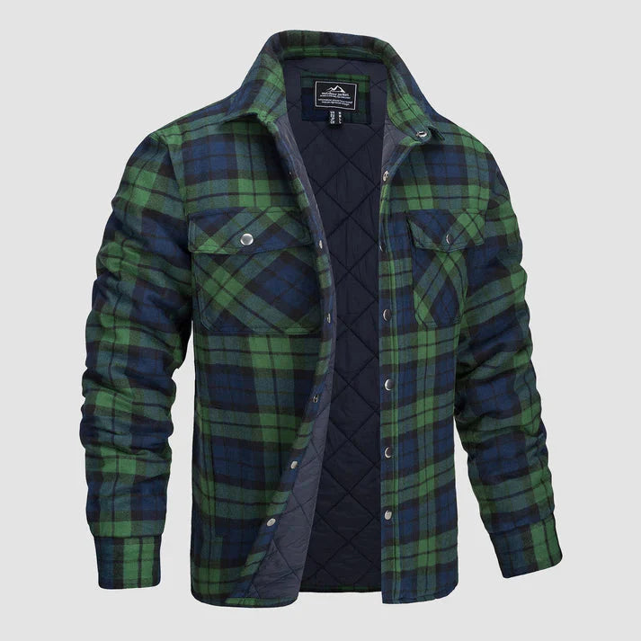 Levoire | Chemise, Manches Longues, Fermeture Bouton, Chemise À Carreaux, Vêtements Pour Hommes Bleu Vert