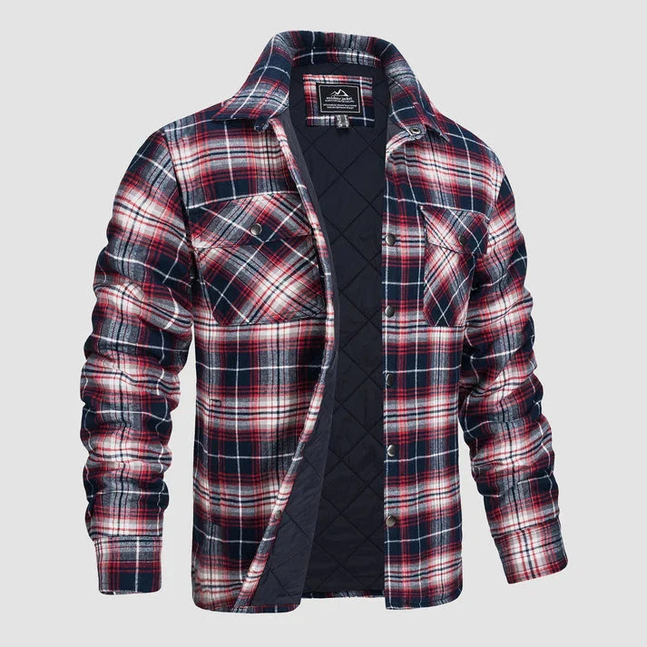 Levoire | Chemise, Manches Longues, Fermeture Bouton, Chemise À Carreaux, Vêtements Pour Hommes Rouge