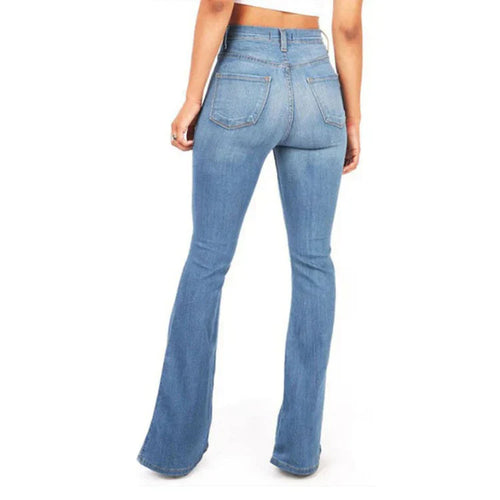Levoire | Jean Évasé Stretch Jeans Avec Taille Haute Jeans Pour Femmes