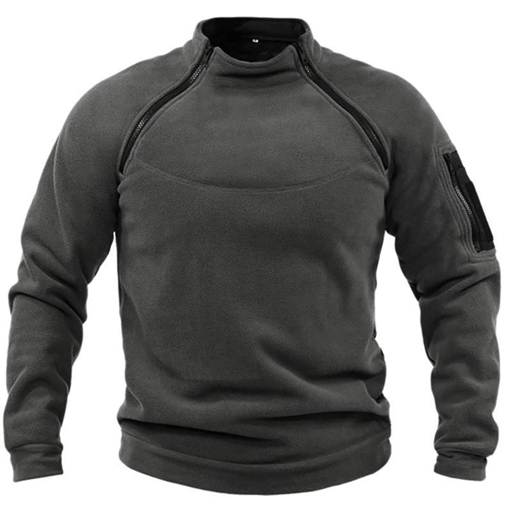 Levoire | Pull À Demi-Zip Vêtements Tactiques Pour Hommes Gris foncé