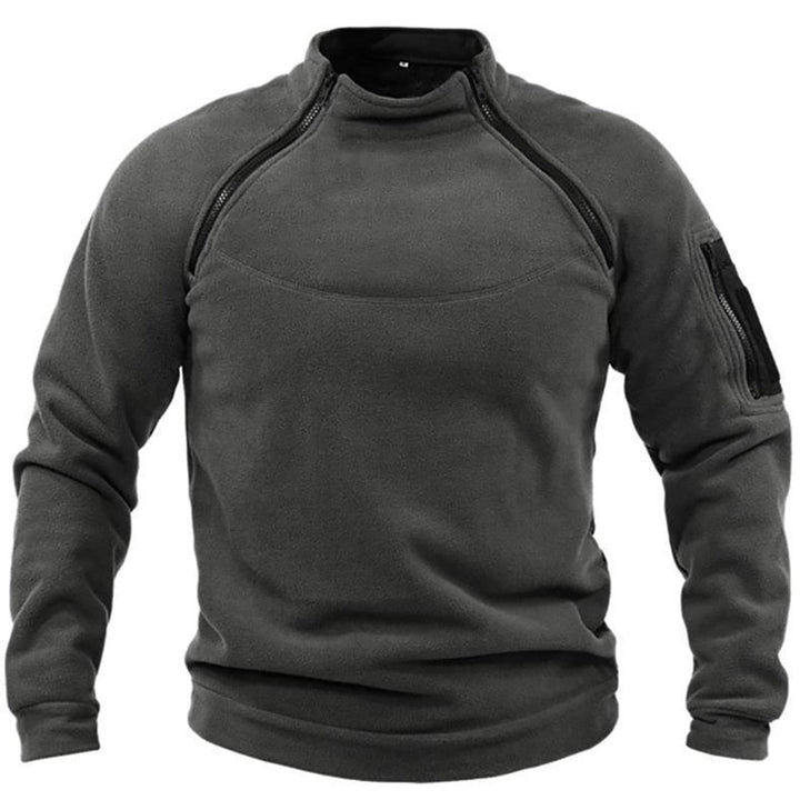 Levoire | Pull À Demi-Zip Vêtements Tactiques Pour Hommes Gris foncé