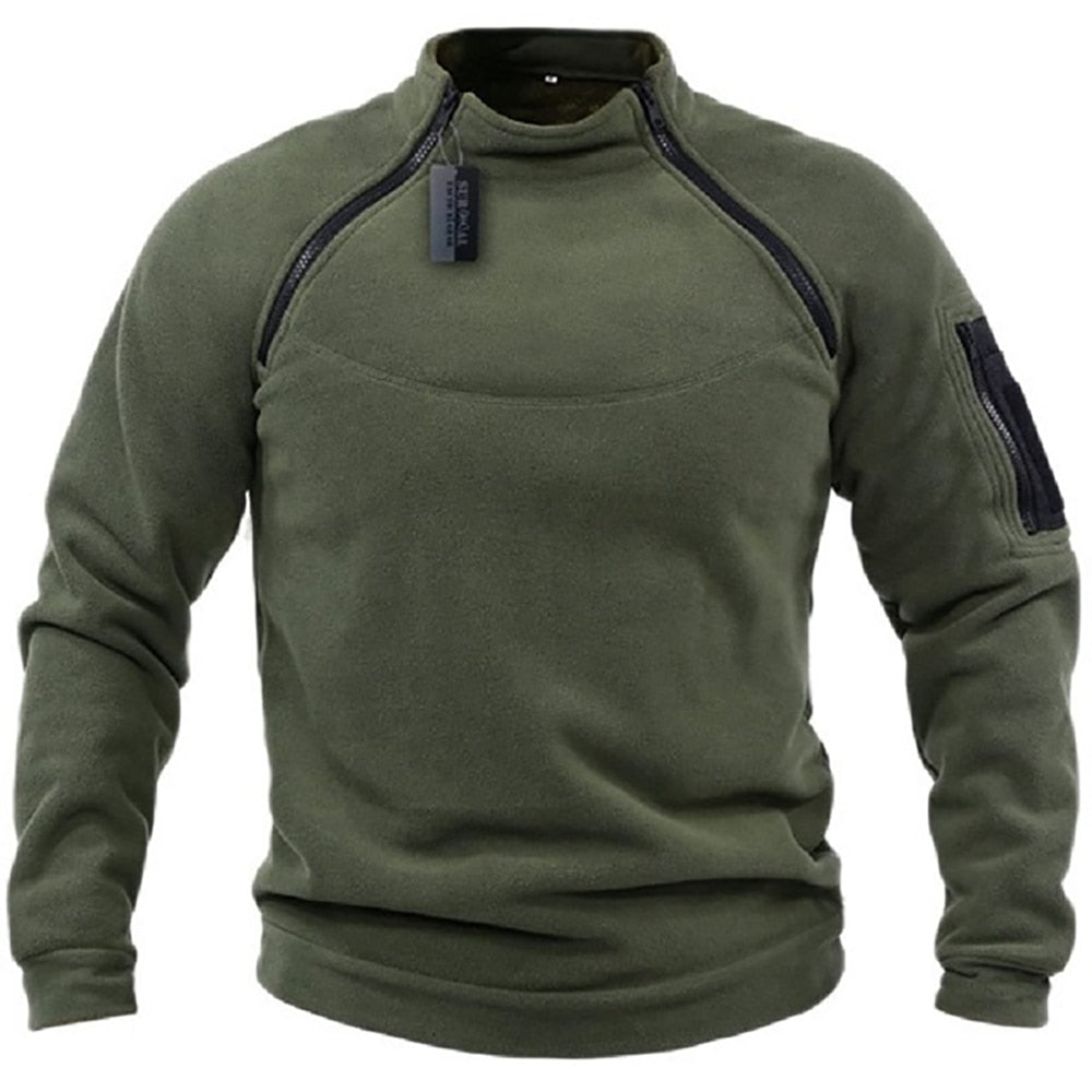 Levoire | Pull À Demi-Zip Vêtements Tactiques Pour Hommes vert olive