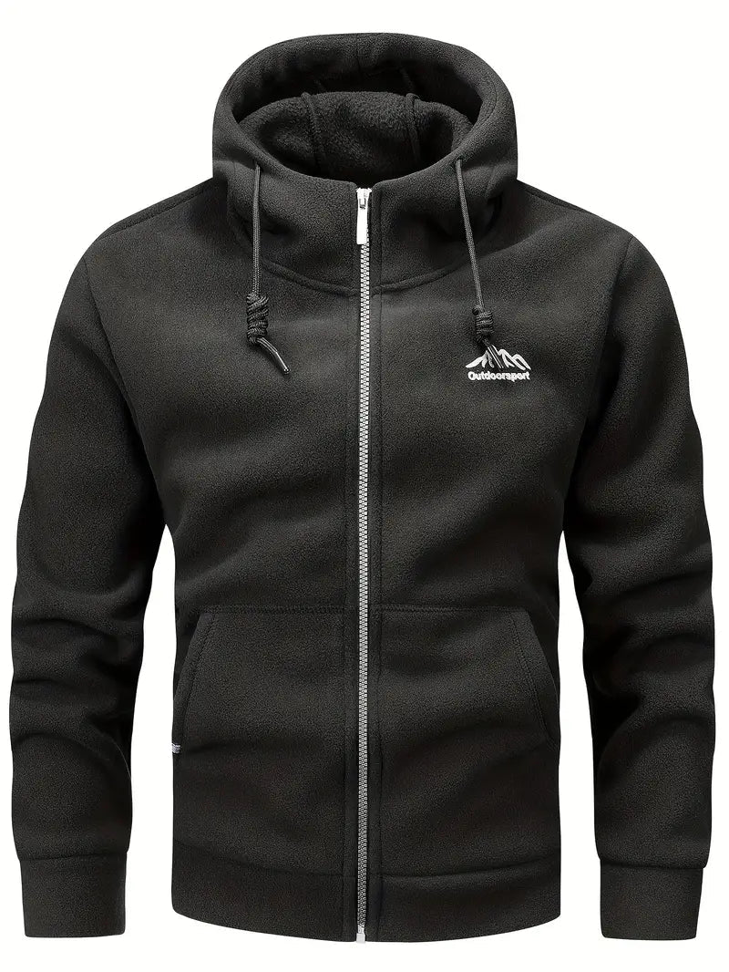 Levoire | Capuche Fleece Avec Fermeture Éclair Vêtements Pour Hommes Noir