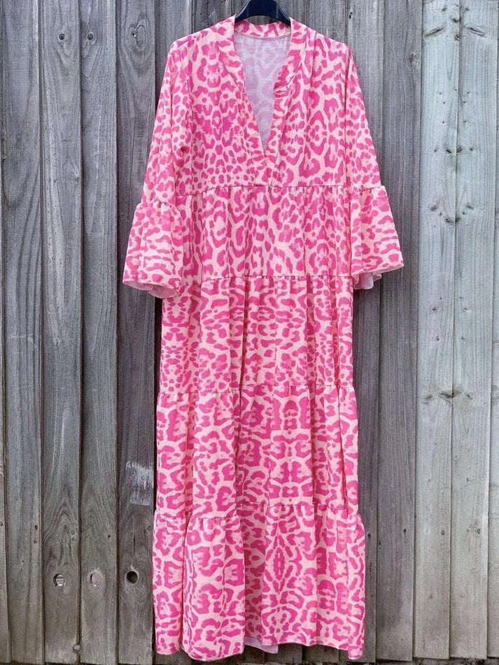 Levoire | Robe Longue Pour Femme Avec Motif Léopard