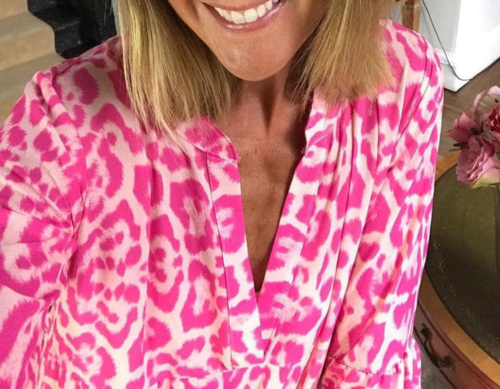 Levoire | Robe Longue Pour Femme Avec Motif Léopard