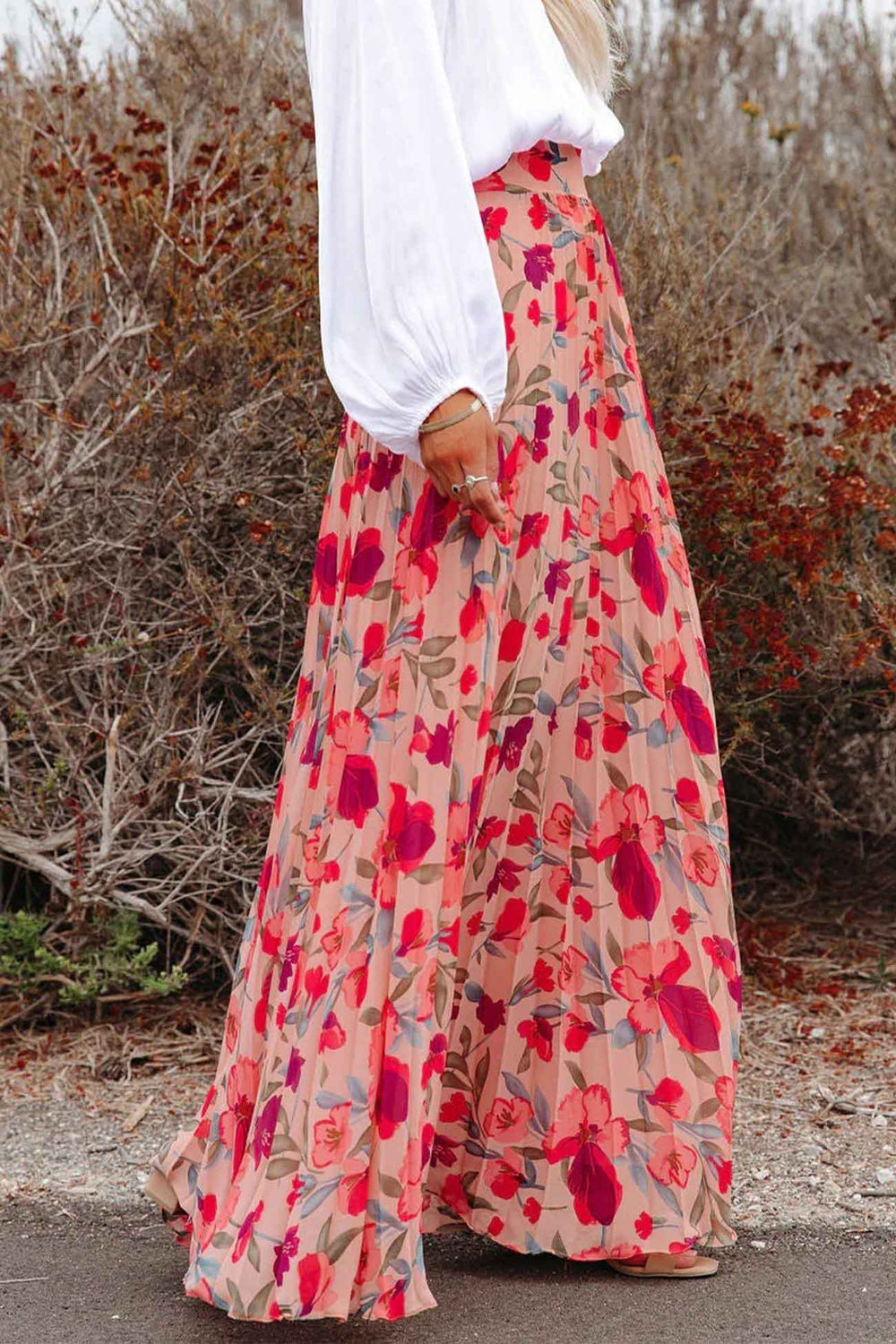 Levoire | Jupe Avec Taille Élastique Et Motif Floral