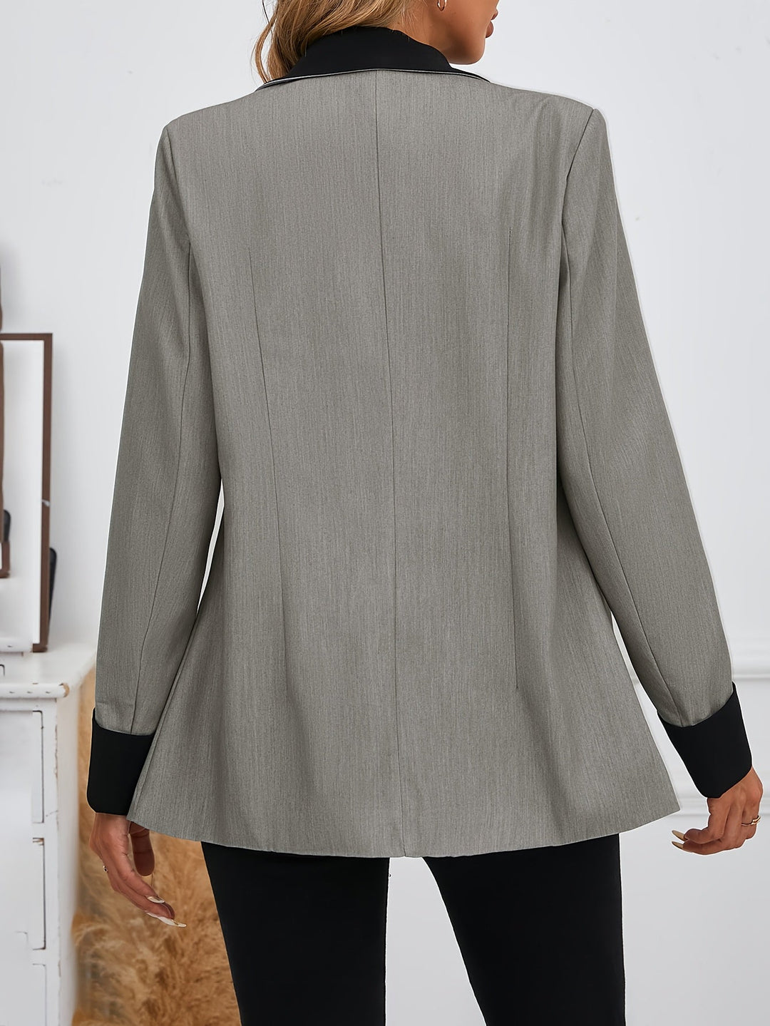 Levoire | Blazer Élégant Avec Col Contrasté