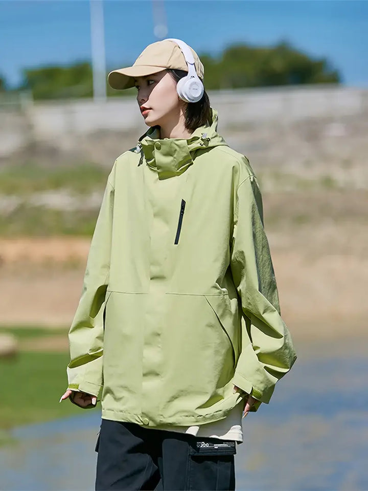 Levoire | Veste Softshell Avec Capuche En Grandes Tailles Pour Femmes Jalenxa Vert clair