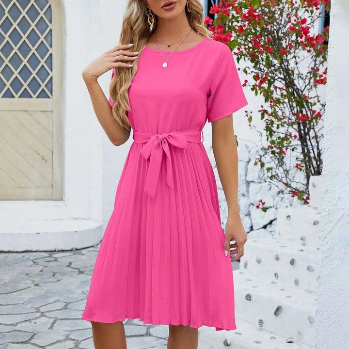 Levoire | Robe Plissée Mint Rose chaud