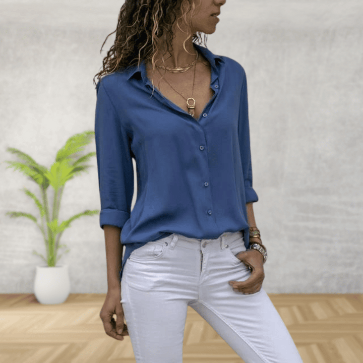 Levoire | Élégante Blouse Pour Femmes Bleu