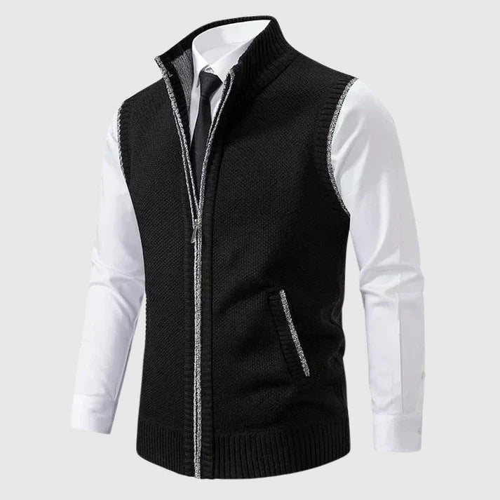 Levoire | Gilet en tricot élégant Noir