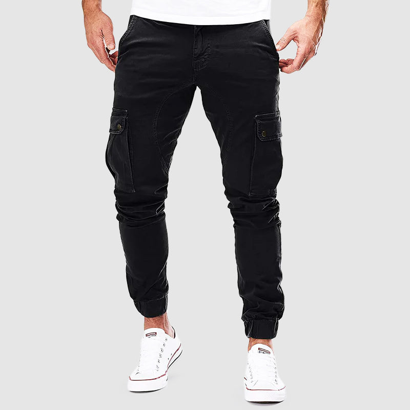 Levoire | Pantalon Cargo Slim Noir