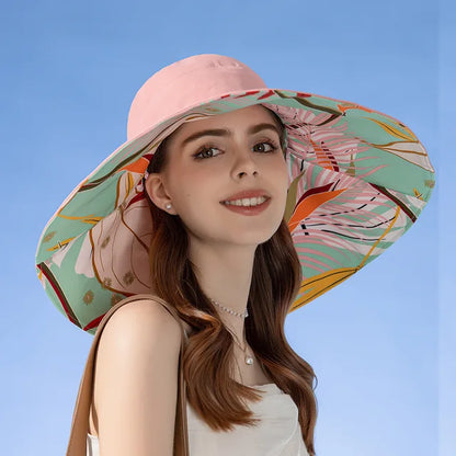 Levoire | Chapeau d'été avec Protection Solaire et Style Élégant pour Femme Rose