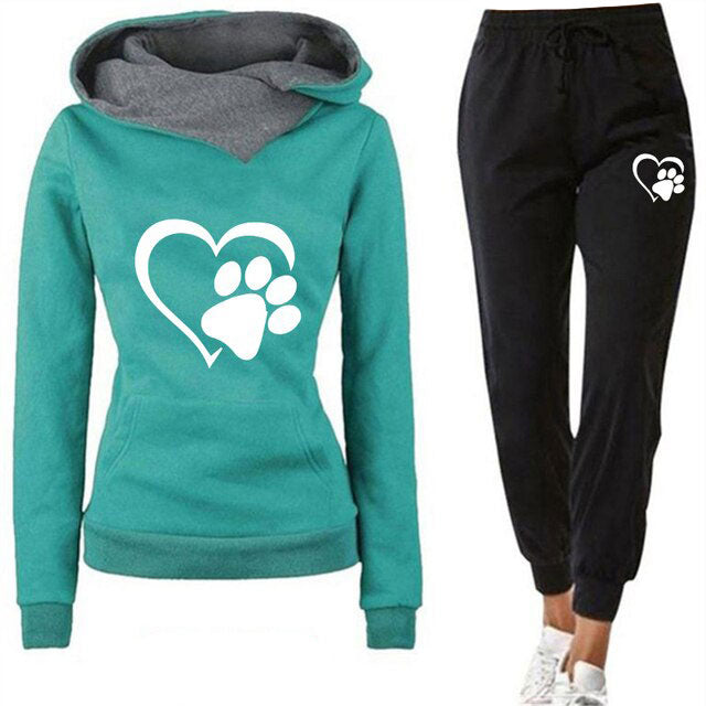 Levoire | Long Sleeve Outfit With Paw Design Vert