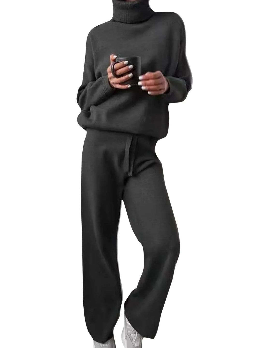 Levoire | Ensemble De Loisirs Confortable Pour Femmes Gris foncé