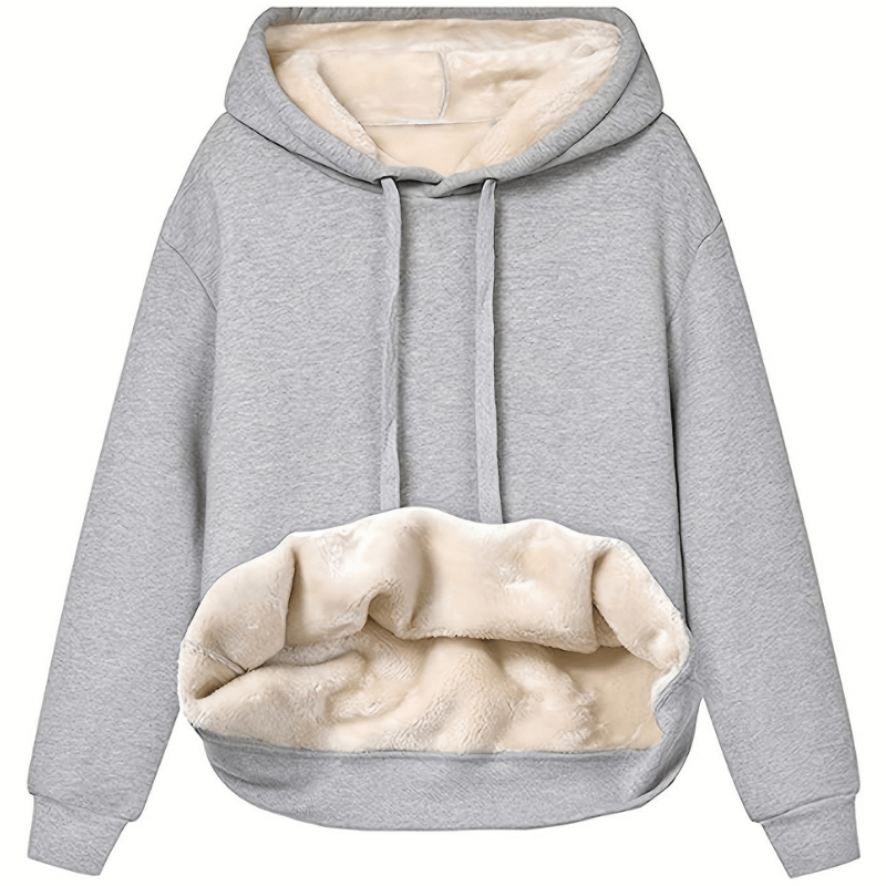 Levoire | Pull À Capuche Réversible Doux Pour Des Journées Confortables Gris clair