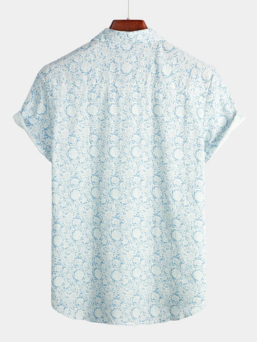 Levoire | Chemise Imprimée En Coton À Manches Courtes