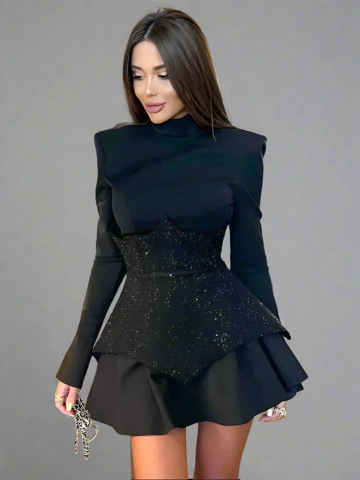Levoire | Mini Robe Exclusive Paillettes Noir (Prochainement en rupture de stock)