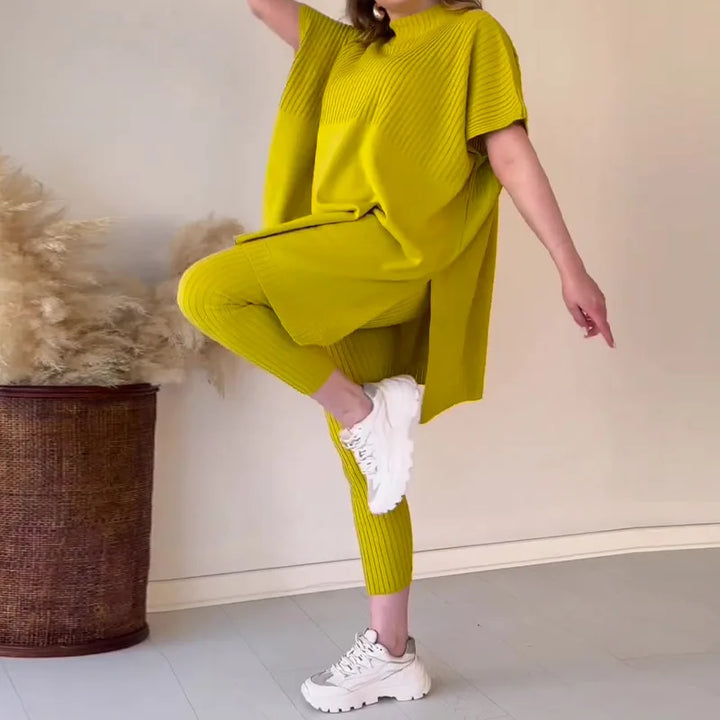 Levoire | T-shirt Col Rond et Pantalon Jaune