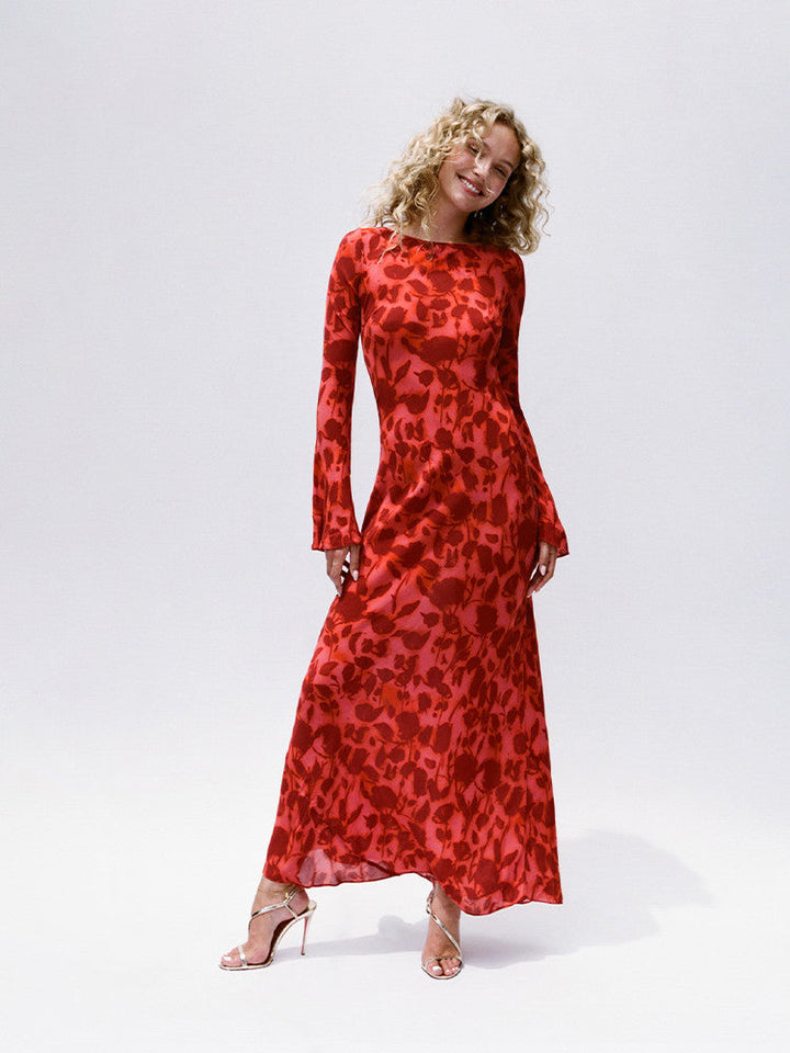 Levoire | Robe longue à la mode pour femmes Rouge