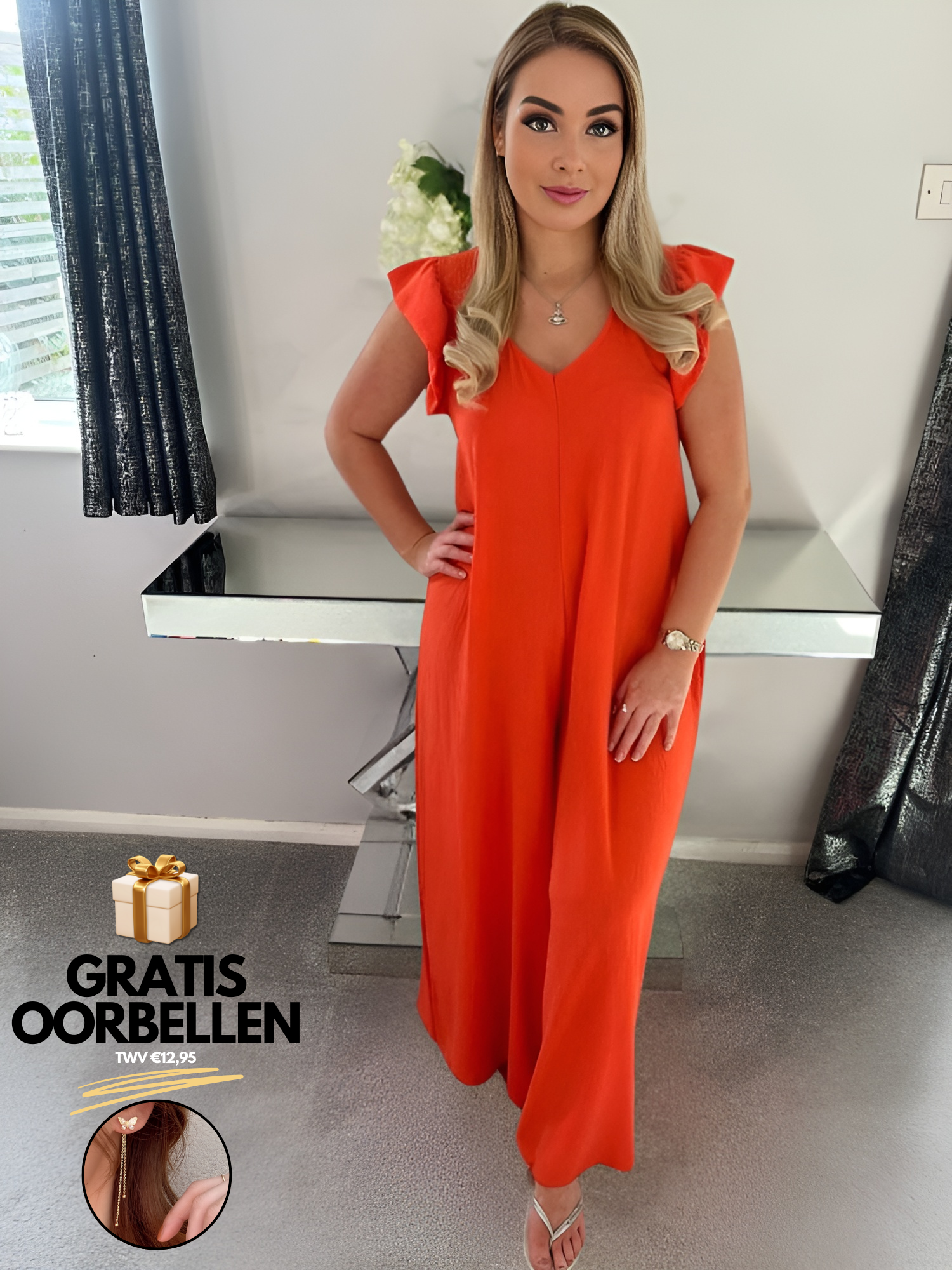 Levoire | Combinaison Jambes Larges Orange