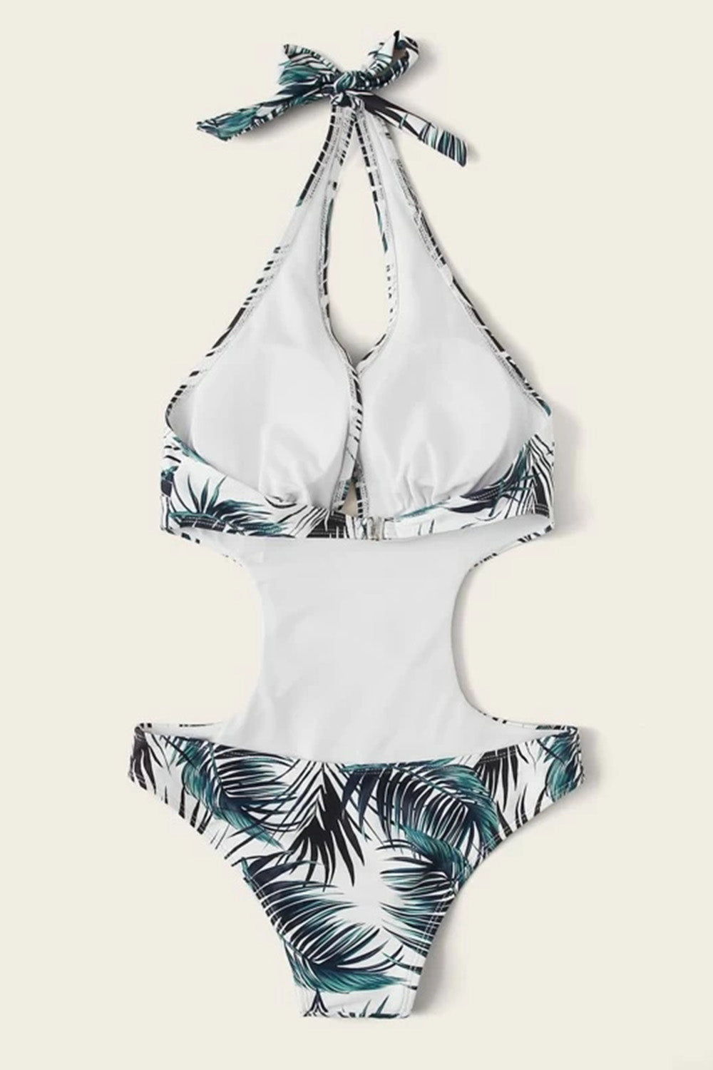 Levoire | Imprimé Découpe au Cou Une Pièce Maillot de Bain