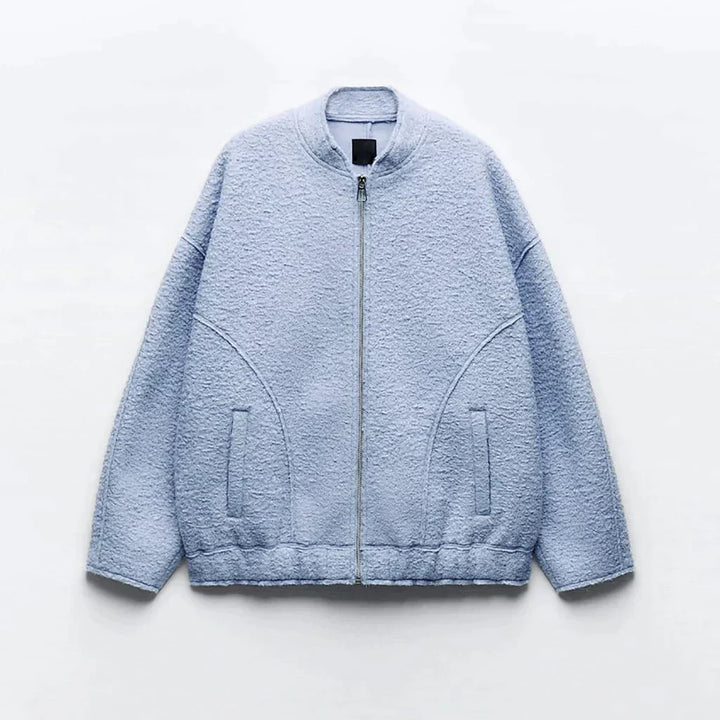 Levoire | Grande Taille O-Col Bomberjack Bleu ciel