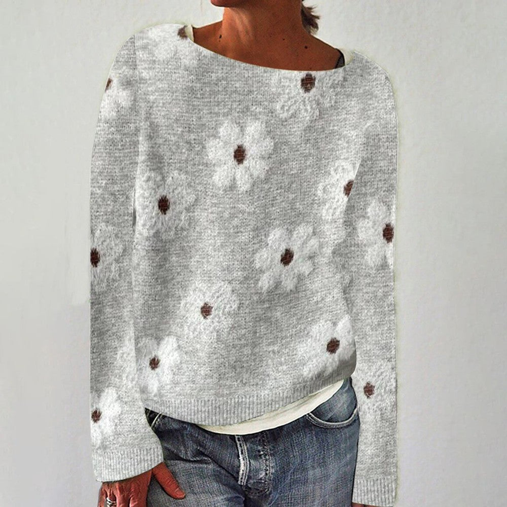 Levoire | Pull En Tricot Gris Pour Femmes Mode Tricot