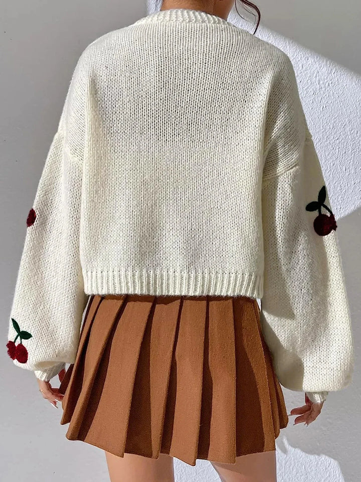 Levoire | Cerise Blanc Gilet Épais Gilet Pour Femmes