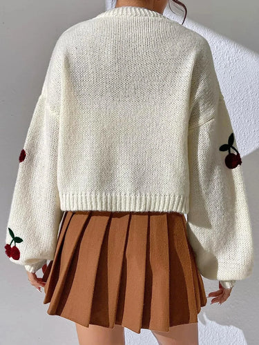 Levoire | Cerise Blanc Gilet Épais Gilet Pour Femmes