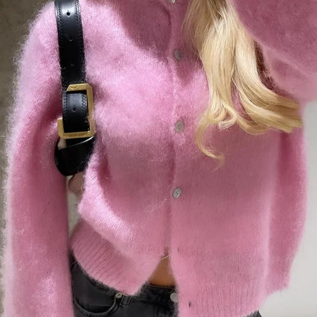 Levoire | Gilet Pour Femmes À Fermeture Par Bouton Confortable Rose Rosa