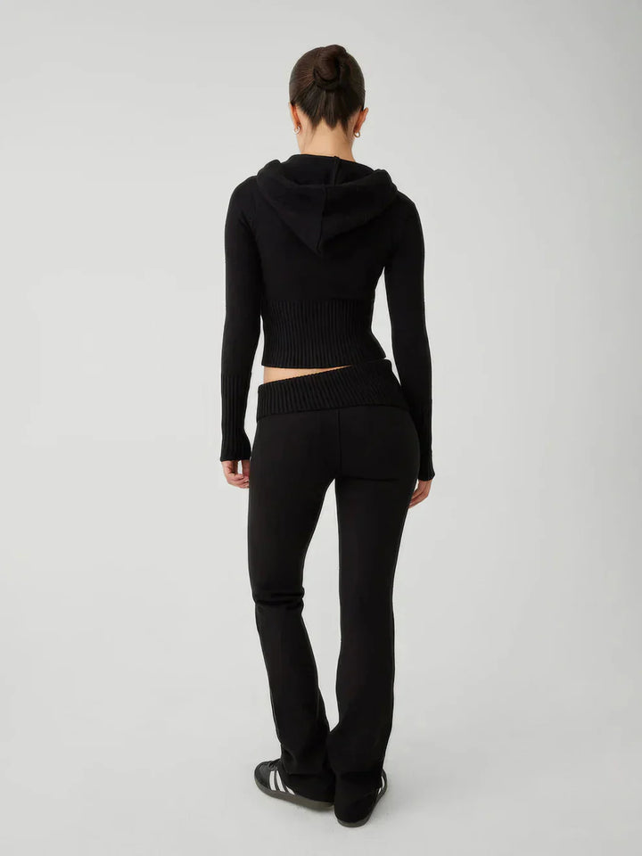 Levoire | Ensemble De Vêtements D'Intérieur Pour Femmes Veste Zippée Et Pantalon Ensemble Deux Pièces