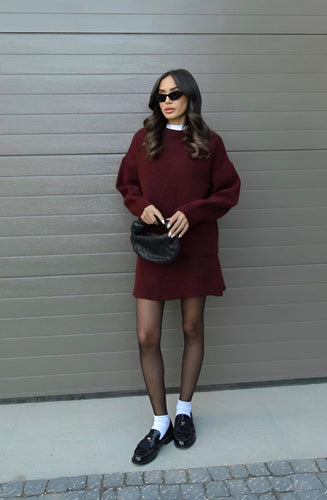 Levoire | Ensemble De Pull Jupe Jupe Mini Ensemble Deux Pièces Ensemble Divisible Femmes