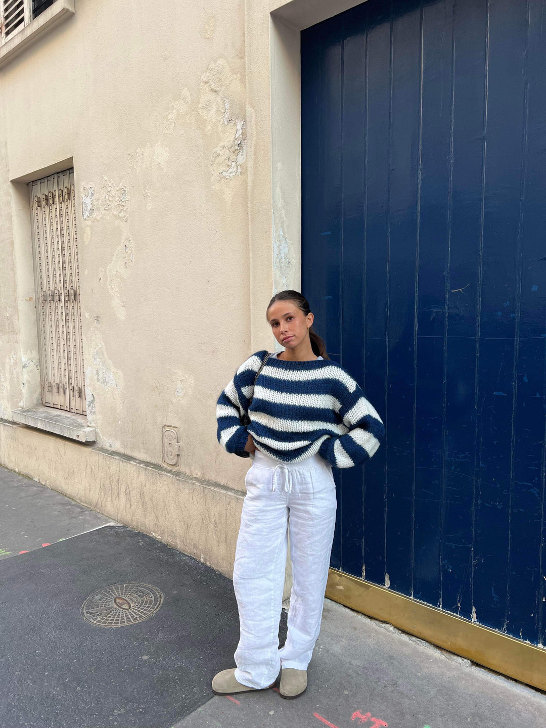Levoire | Pull Rayé Coupe Lâche Vêtements Pour Femmes