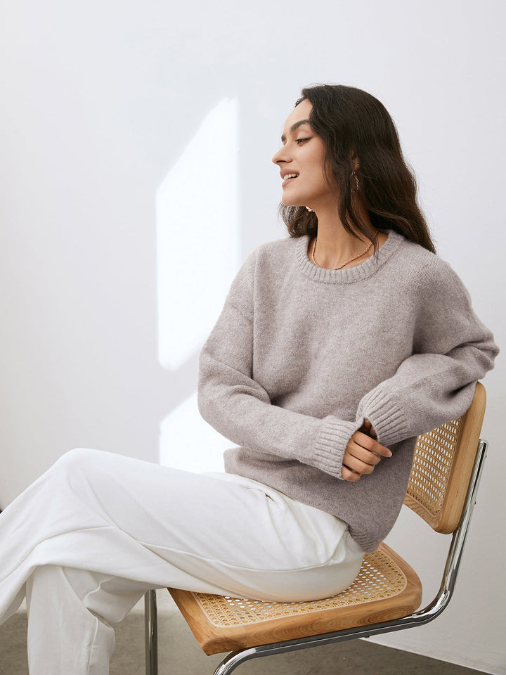 Levoire | Mélange De Laine Coupe Locker Pull Femme