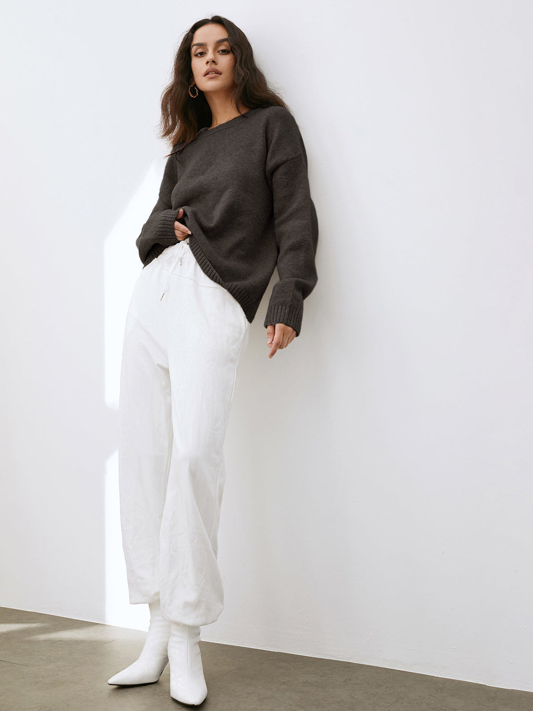 Levoire | Mélange De Laine Coupe Locker Pull Femme