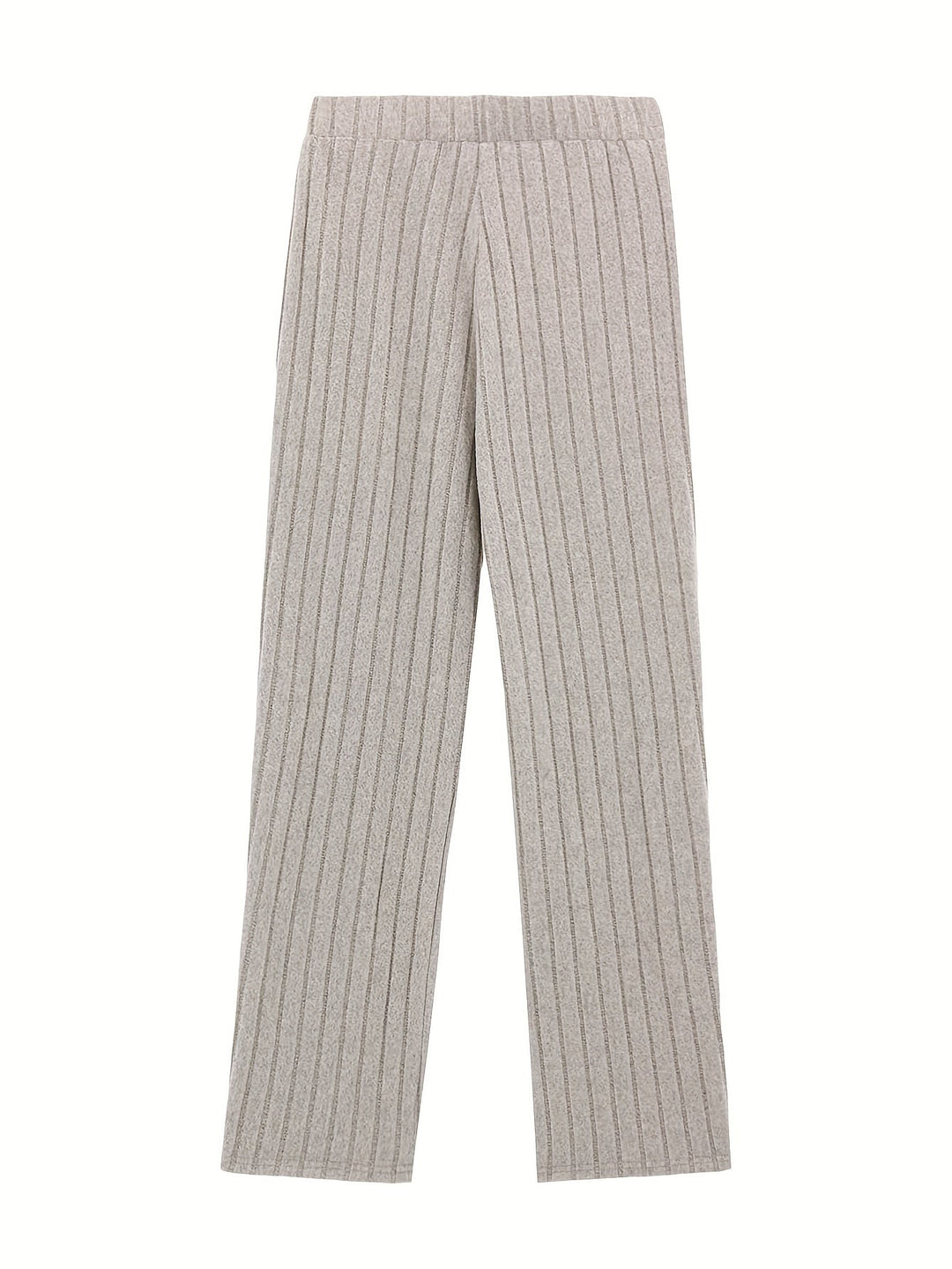 Levoire | Pantalon Rippé Taille Haute Pantalon À Jambe Large Femme