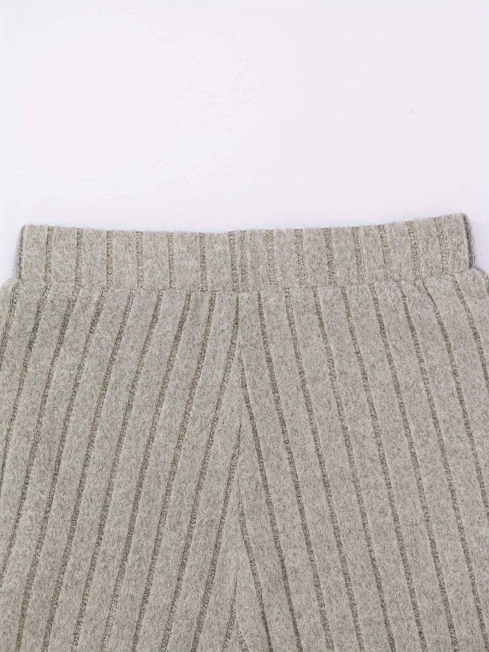 Levoire | Pantalon Rippé Taille Haute Pantalon À Jambe Large Femme