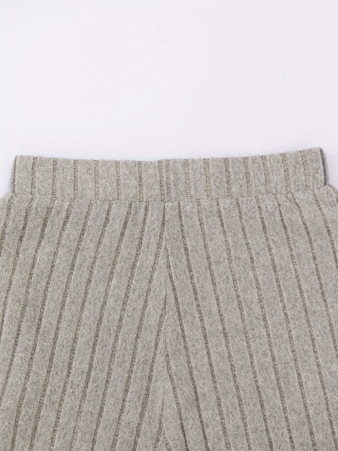 Levoire | Pantalon Rippé Taille Haute Pantalon À Jambe Large Femme