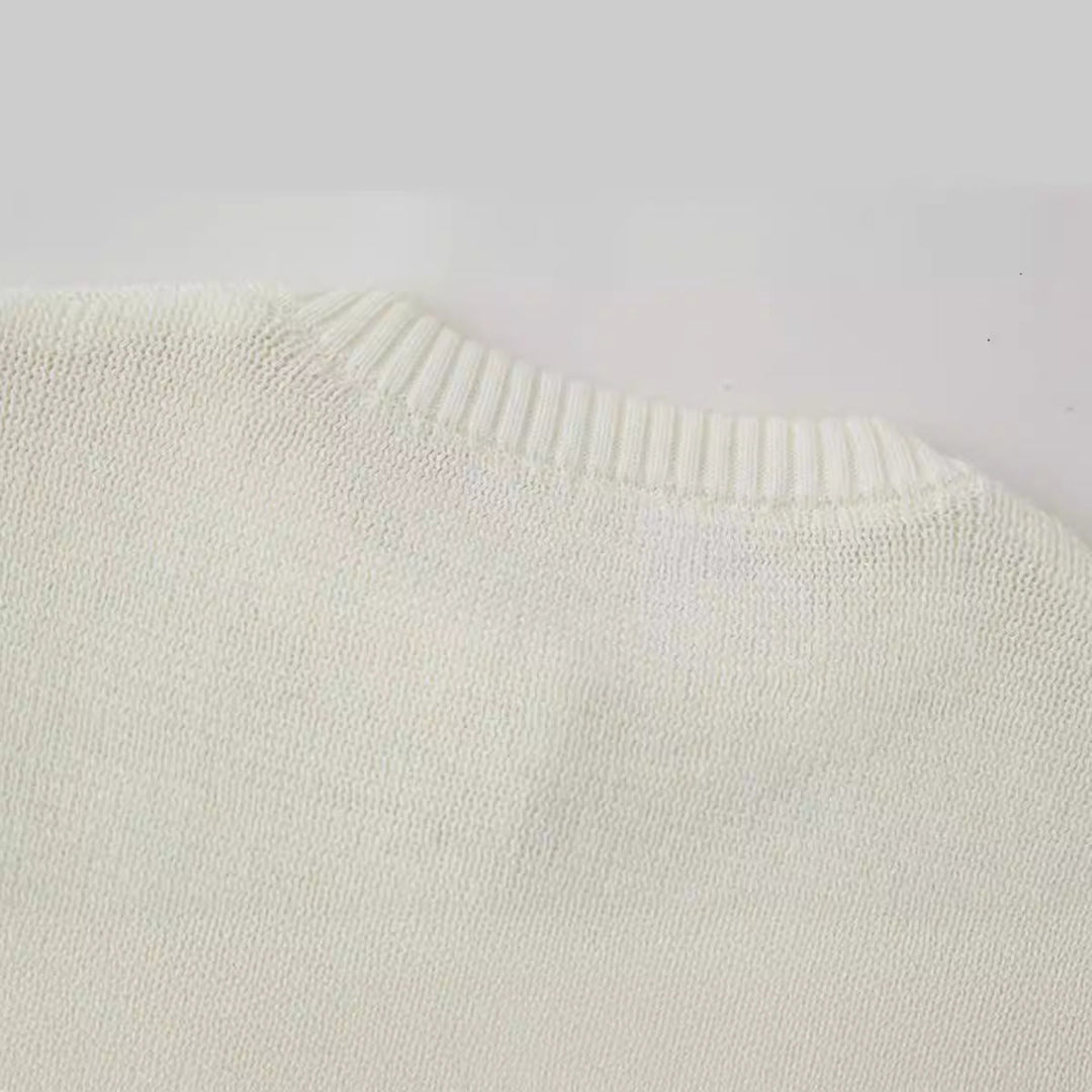 Levoire | Robe Minijupe Blanche Avec Manches Courtes Et Fermeture Boutonnée