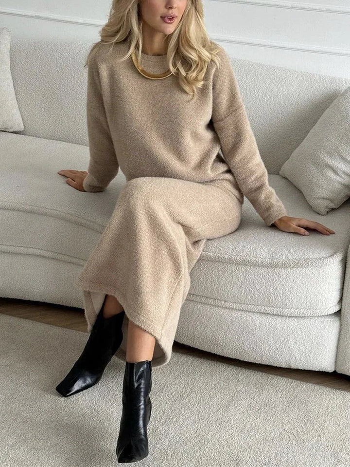 Levoire | Jupe Et Top Chaud Manches Longues Ensemble Femme Set